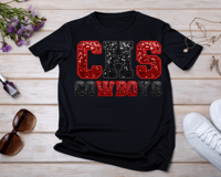 Image 2 of Cowboys Sequin Design Tee