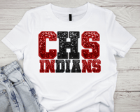 Image 2 of Indians Sequin Design Tee