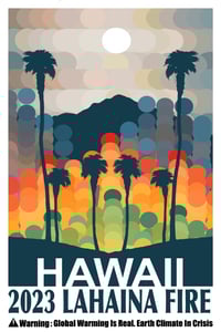 Image 1 of 2023 Lahaina Fire Hawaii poster 