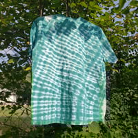 Image 2 of Teal Off-Center Accordion Tee