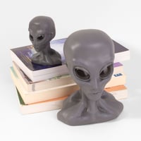 Image 2 of 3D Sculpted Grey Extraterrestrial Bust