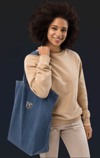 Image 4 of Tote bag Z en jean écologique