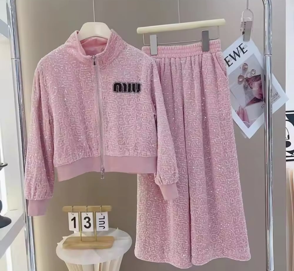 Image of Maxi Sequin Tracksuit