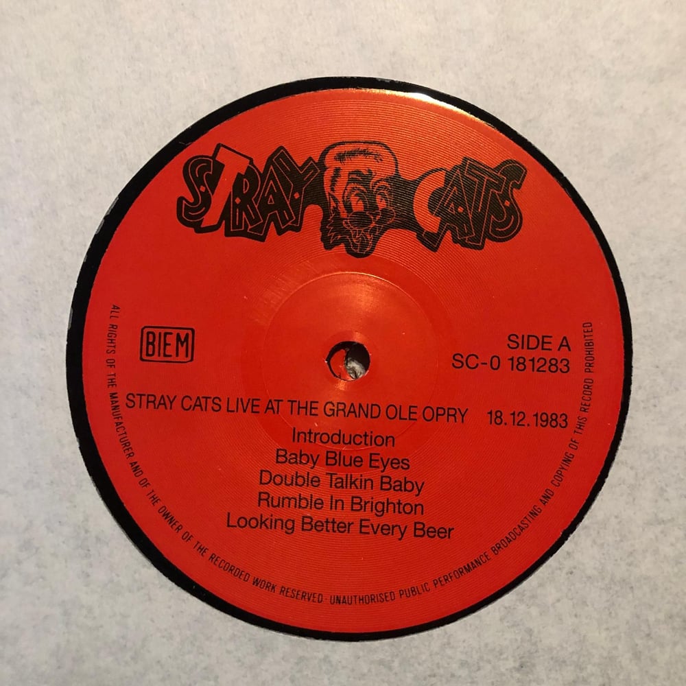 STRAY CATS ‎– Live At Grand Ole Opry , 1983 (DOUBLE LP)