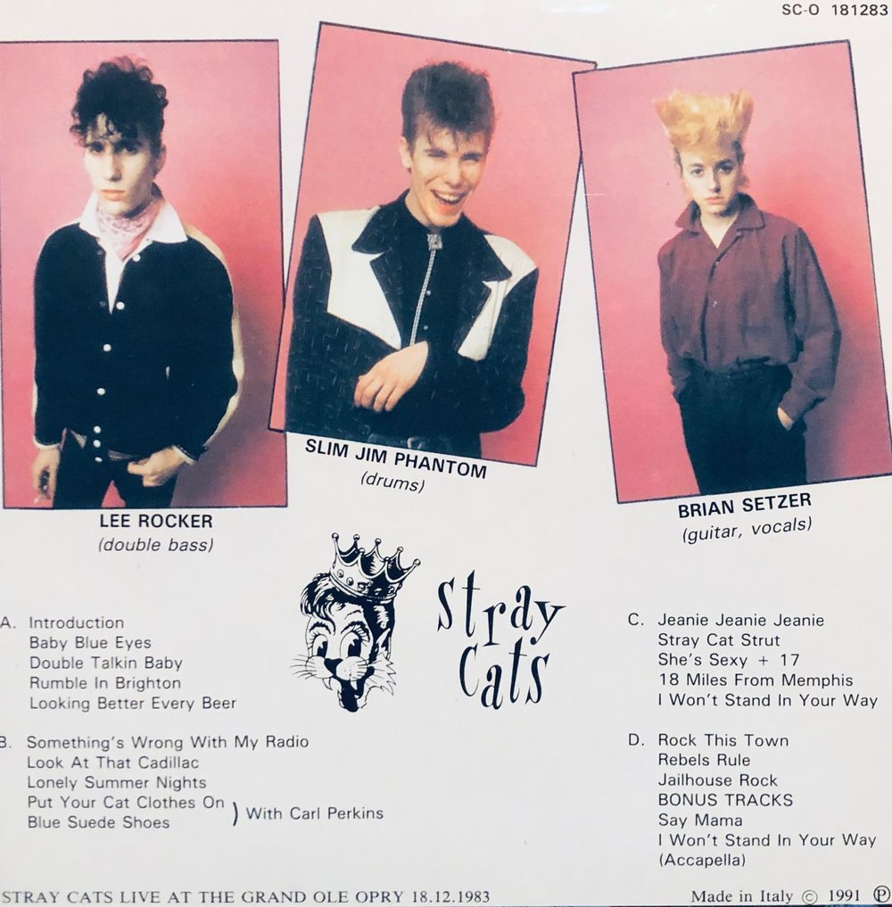 STRAY CATS ‎– Live At Grand Ole Opry , 1983 (DOUBLE LP)