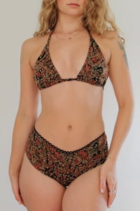 Image 1 of ♲ Red Rose Bikini Set - M Top / XS Bottom 