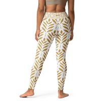 Image 7 of Fall On a Little White Yoga Leggings