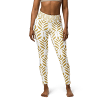 Image 10 of Fall On a Little White Yoga Leggings