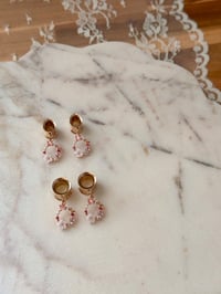 Image 4 of Pink Wreath Drops (ROSE GOLD) 