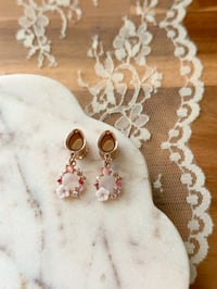 Image 3 of Pink Wreath Drops (ROSE GOLD) 