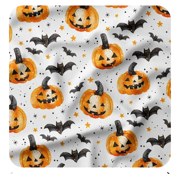 Image of Unisex Pumpkin & Bat Leggings