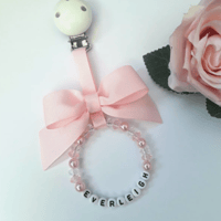 Image 1 of Personalised Pram Charm,Baby Pink Pram Charm,New Baby Girl Gift,Baby Shower gift