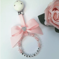 Image 2 of Personalised Pram Charm,Baby Pink Pram Charm,New Baby Girl Gift,Baby Shower gift