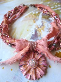 Image 5 of Shabby Chic Blush Pink Necklace