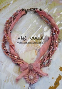 Image 6 of Shabby Chic Blush Pink Necklace