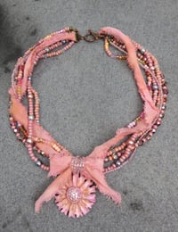 Image 8 of Shabby Chic Blush Pink Necklace