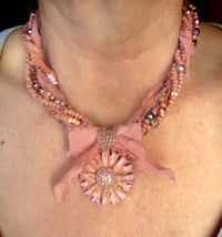 Image 13 of Shabby Chic Blush Pink Necklace