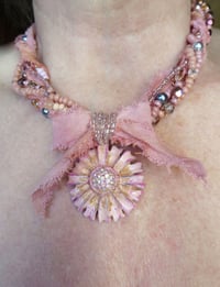 Image 2 of Shabby Chic Blush Pink Necklace