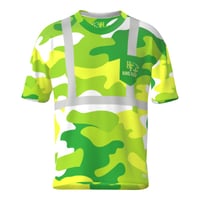 Image 2 of Have Faith (Construction Camo) Hi Visibility Dri Fit Shirt