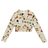 Image 1 of A Little Rocky Recycled Long-Sleeve Crop Top