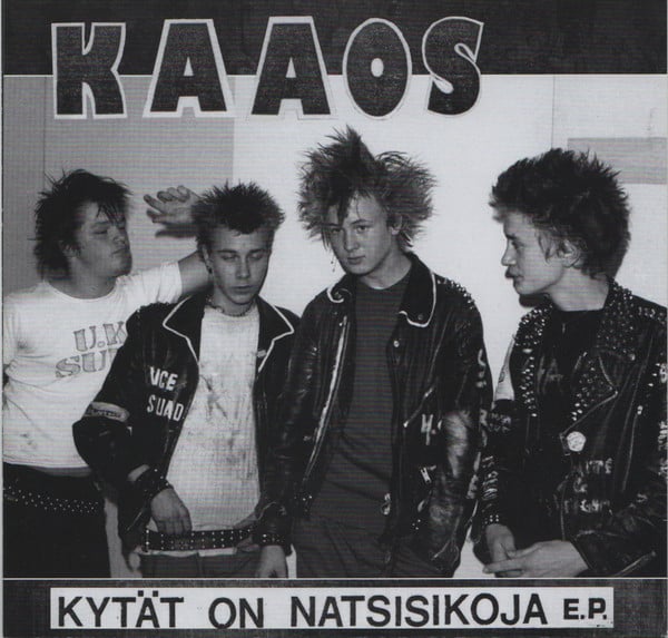 Image of Kaaos / Cadgers – Kytät On Natsisikoja E.P. / Kaaosta Tää Maa Kaipaa E.P. split 7"