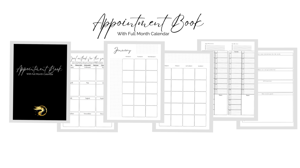 Image of Appointment Book with full Calendar 