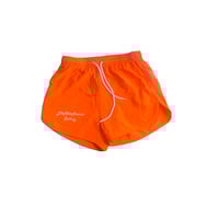 womens orange  track shorts 