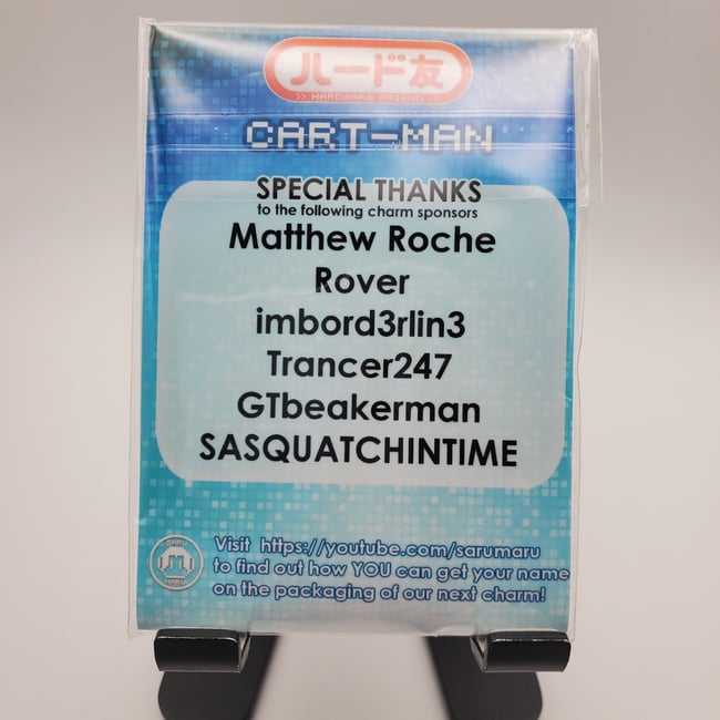 Cart Man - 2-inch Acrylic Charm