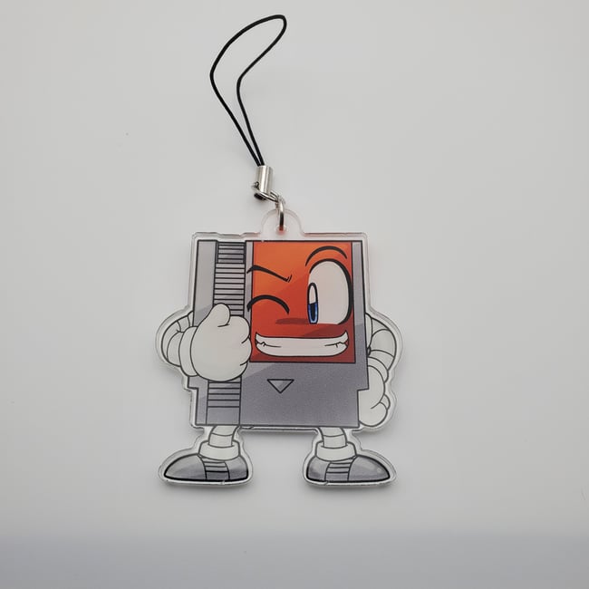 Cart Man - 2-inch Acrylic Charm