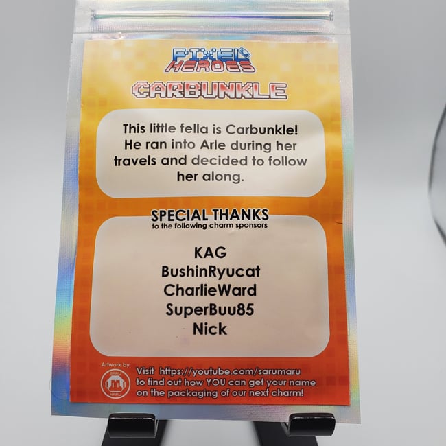 Carbunkle- 1-inch Acrylic Charm