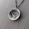 Textured Sterling Silver Eastern Tiger Swallowtail Necklace