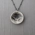 Textured Sterling Silver Eastern Tiger Swallowtail Necklace Image 2