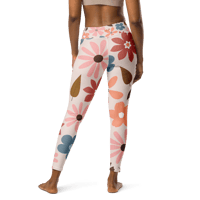 Image 2 of Pink Harvest Yoga Leggings