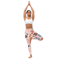 Image 12 of Pink Harvest Yoga Leggings