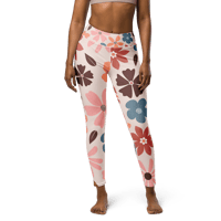 Image 1 of Pink Harvest Yoga Leggings