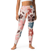 Image 13 of Pink Harvest Yoga Leggings