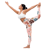 Image 14 of Pink Harvest Yoga Leggings