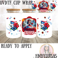 Puerto Rico Betty UVDTF cup wrap 