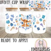 Stitch Christmas UVDTF cup wrap