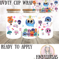 Inside out 2 cute emotions UVDTF cup wrap 