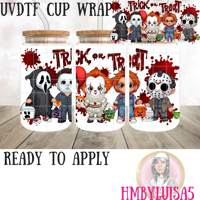 Horror Buckey Buddies UVDTF cup wrap 