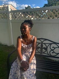 Image 3 of Blue Floral Bustier Dress