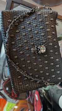 Image 4 of Skull woven purse 