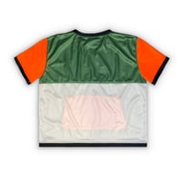 Image 3 of Athletic Mesh T-Shirt (Green/Orange)