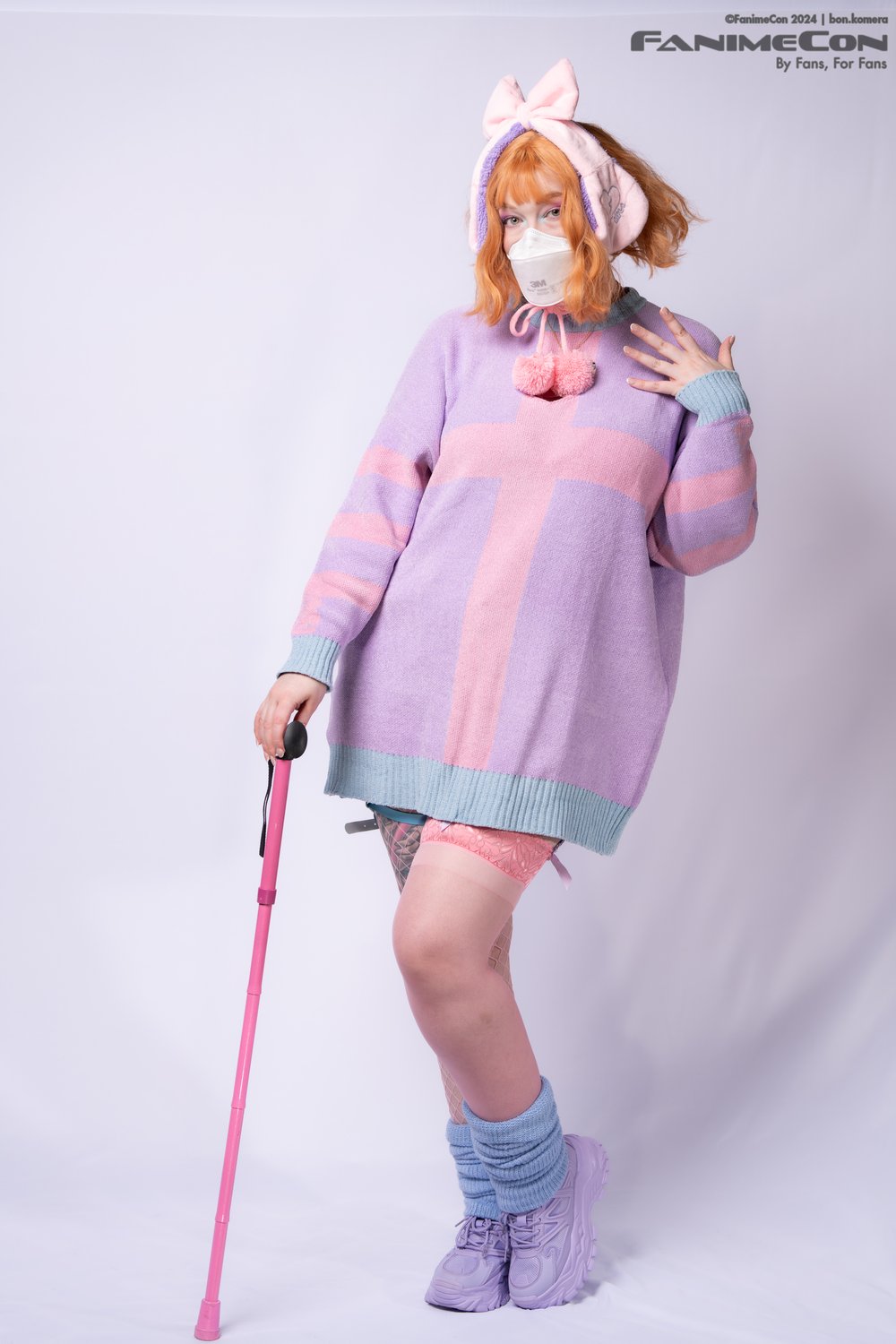 Image of Pastel and Goth Velvet Chenille Knit Detail Sweater Dresses - "Nightmare"