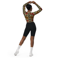 Image 8 of Festive N' Feisty Recycled Long-Sleeve Crop Top