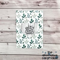 Get Well Soon Card - Wooden Heart