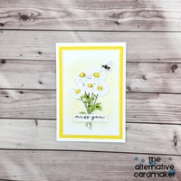 Image 1 of Miss You Card - Daisies