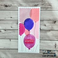 Birthday Card with Balloons