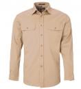 Image 3 of Pilbara men's open front long sleeve shirt RM500BT